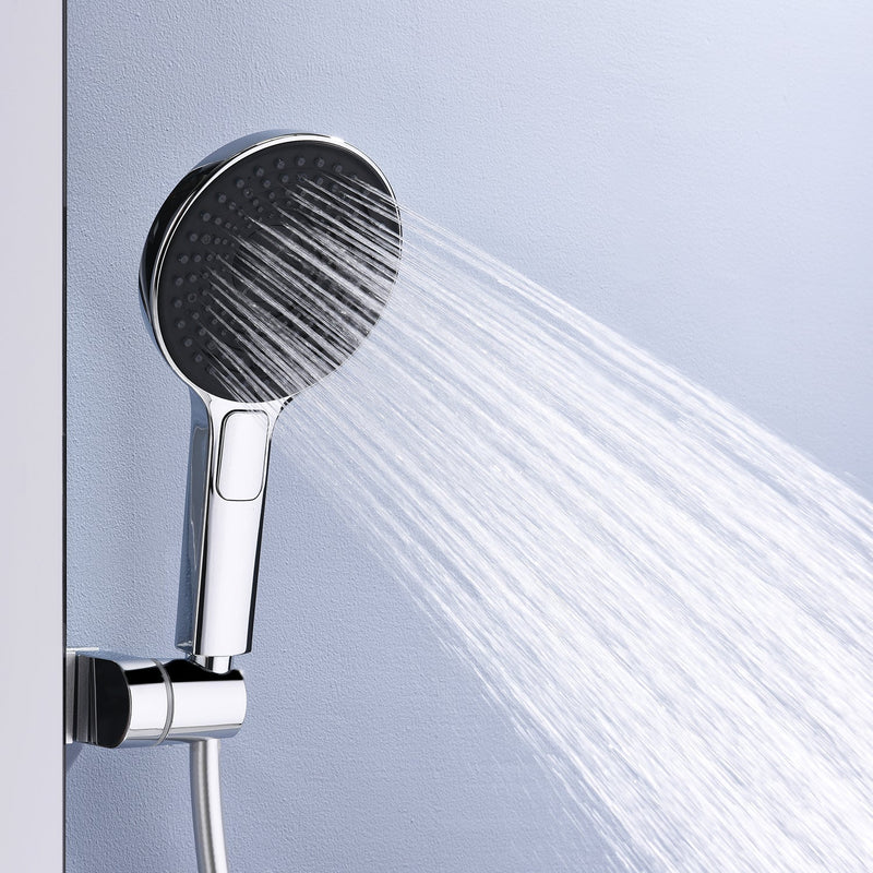 Lefton Thermostatic Shower System with Rainfall Showerhead & Digital Temperature Display-RSS2301