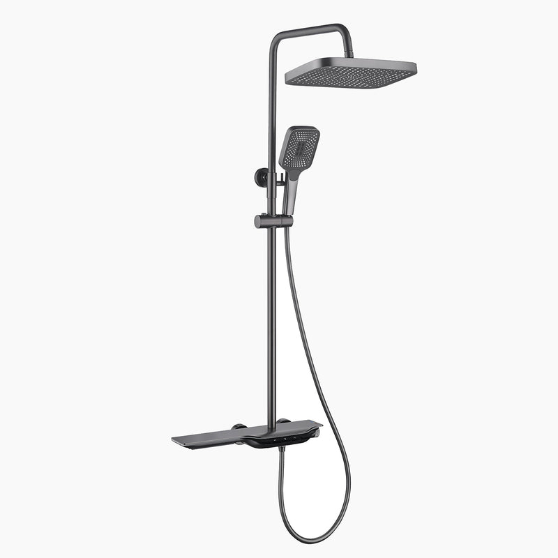 Lefton Thermostatic Shower System with Temperature Display & LED Light-SST2207