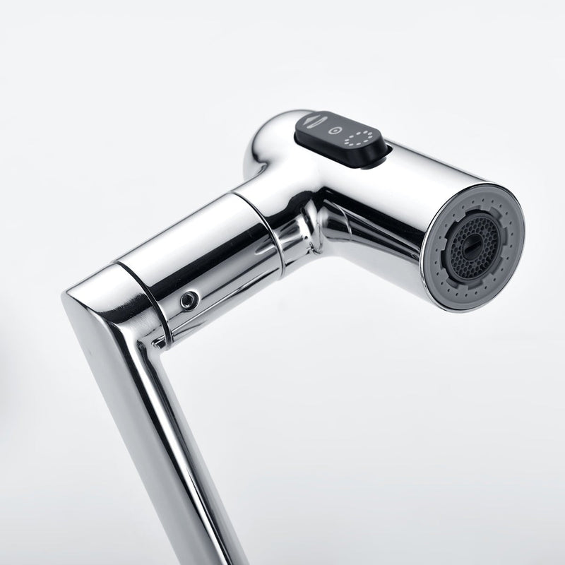 Lefton Single-Hole Rotatable Faucet with Temperature Display-BF2204